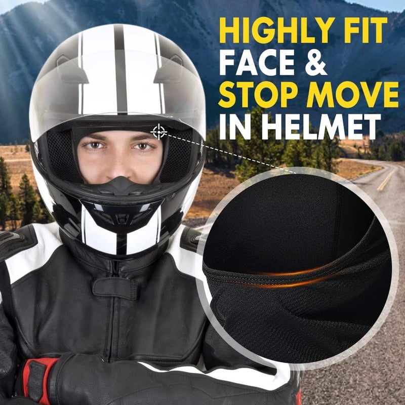 JOEYOUNG Motorcycle Balaclava for Men Quick Sweat Wicking Helmet Liner for Professional Motorcycling Beanie Cap - Image 4
